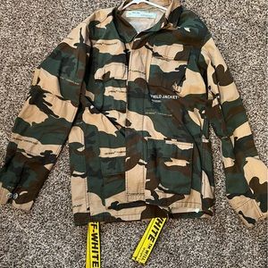 Off - White camo “Field Jacket” Size L.